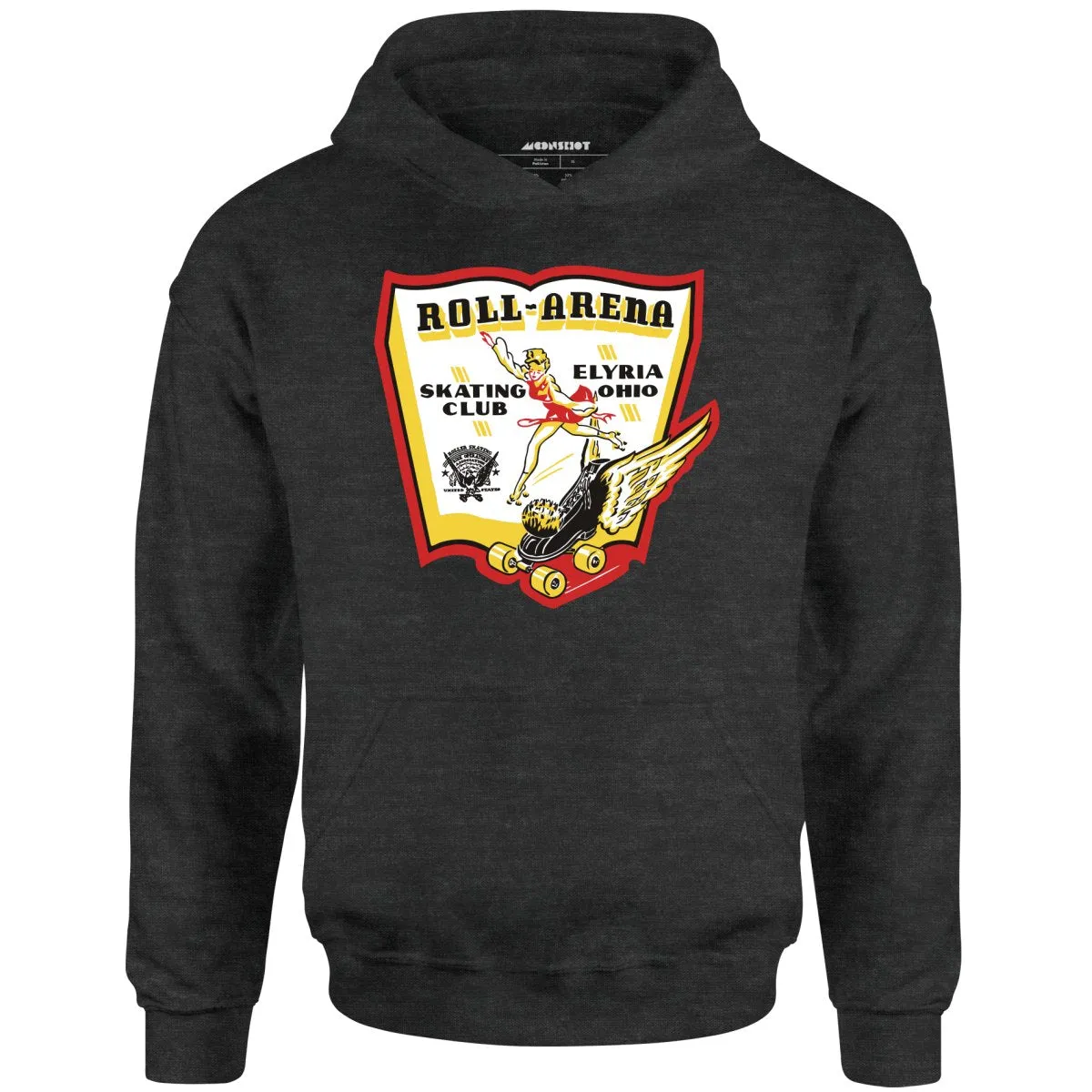 Roll-Arena - Elyria, OH - Vintage Roller Rink - Unisex Hoodie