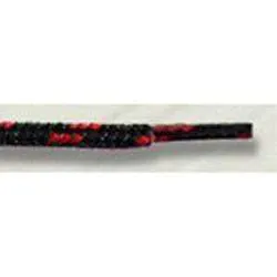 Round Athletic Laces - Dual Tone Black/Red (2 Pair Pack) Shoelaces