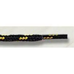 Round Athletic Laces - Dual Tone Black/Yellow (2 Pair Pack) Shoelaces