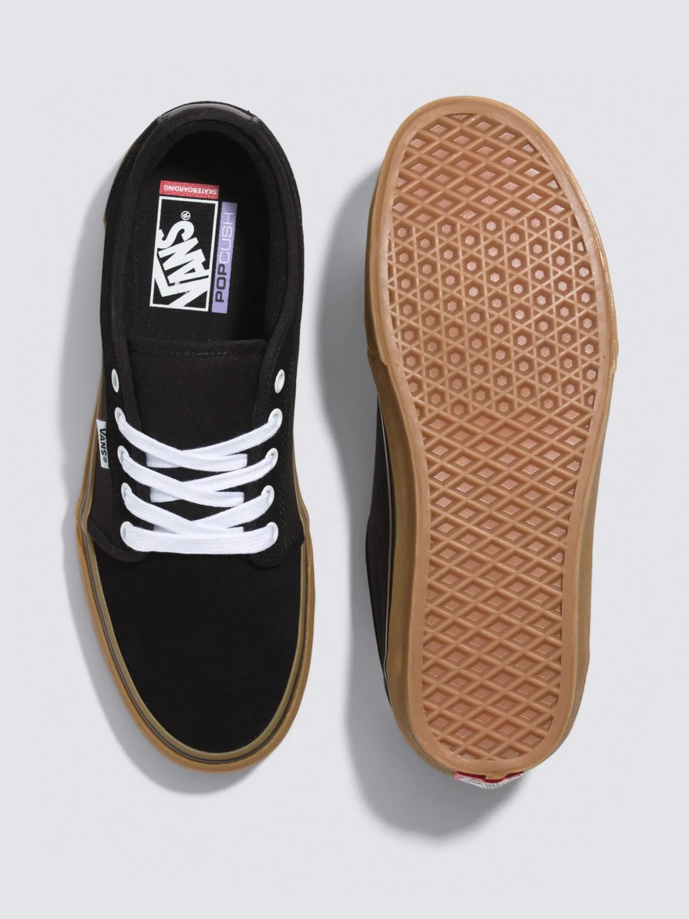 Skate Chukka Low Black/Black/Gum Shoes