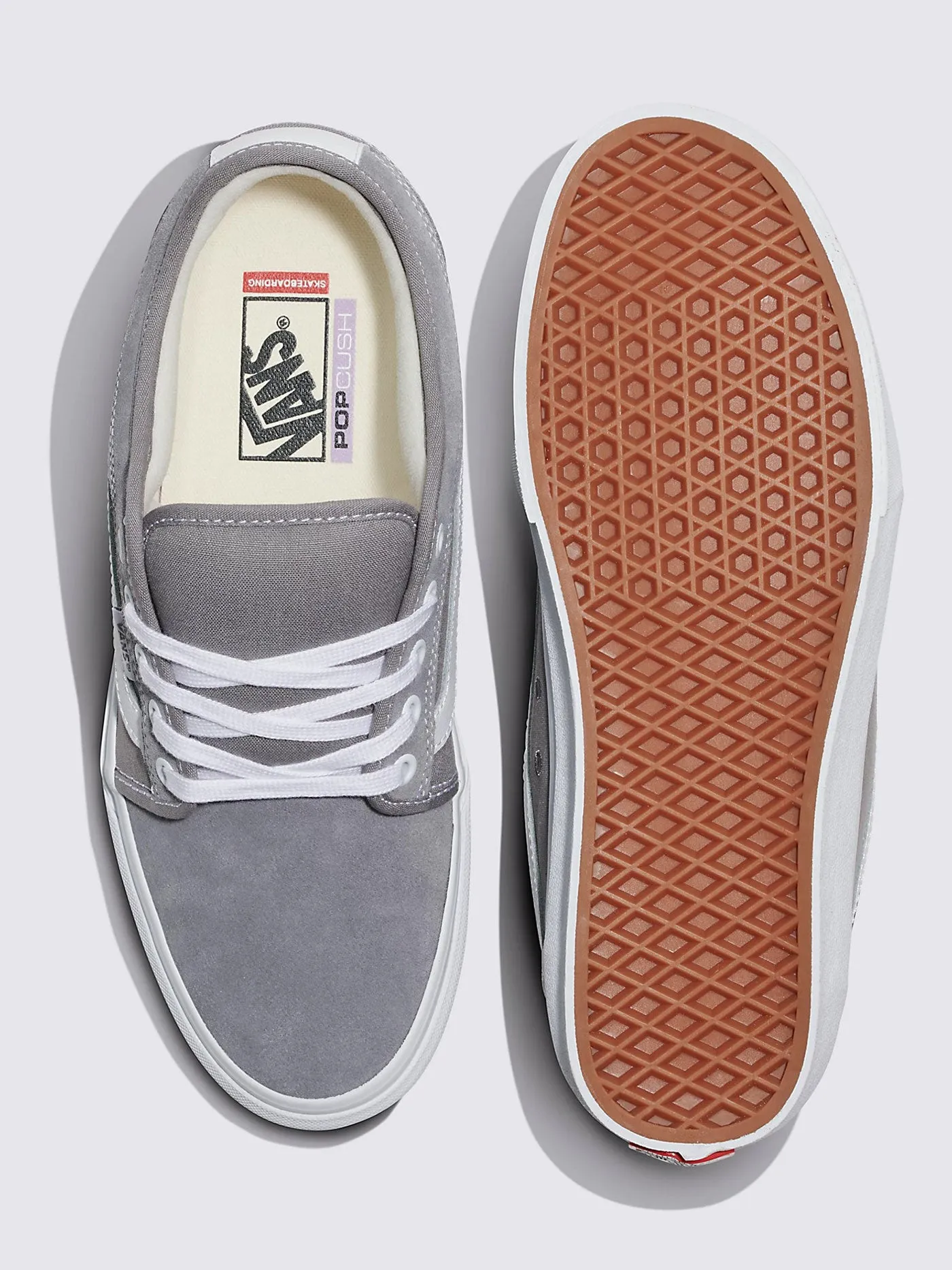 Skate Chukka Low Sidestripe Light Grey Shoes