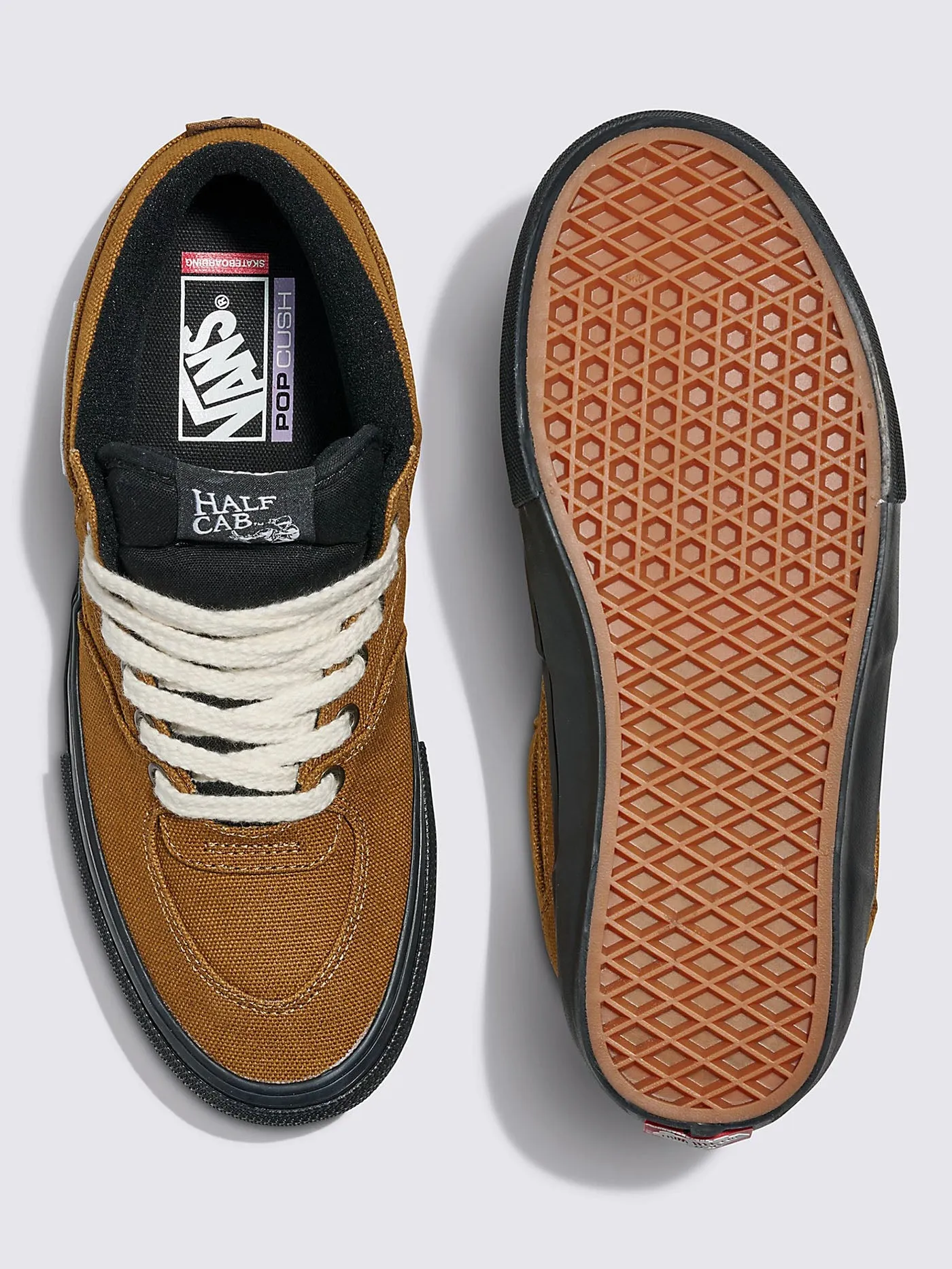 Skate Half Cab Duck Canvas Golden Brown/Black Shoes