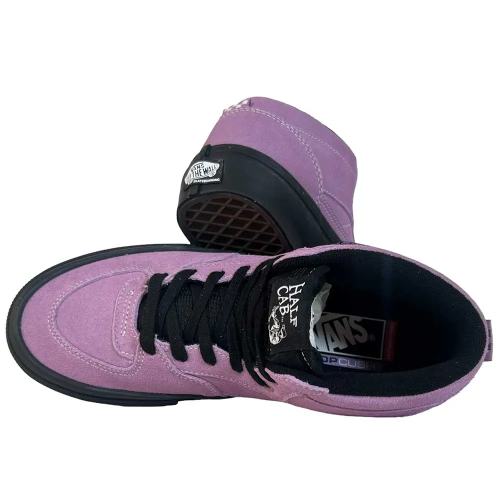 Skate Half Cab Lavender Fog Black Vans Suede Shoes