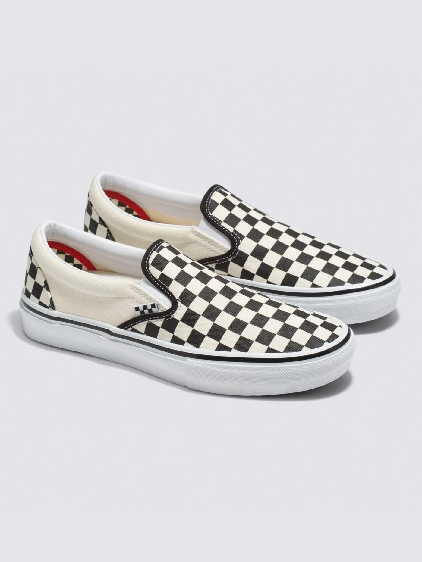 Skate Slip-On Checkerboard Black/Off White Shoes