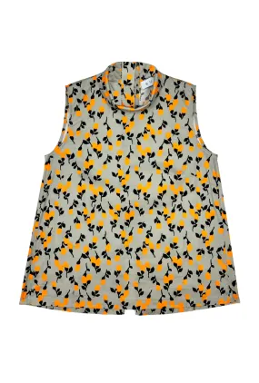 Sleeveless Mod Top - Persimmon Floral