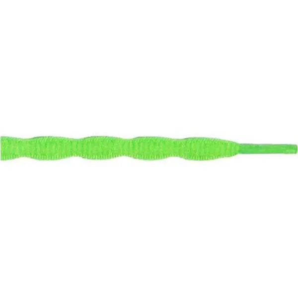 Squiggle 5/16" - Neon Green (12 Pair Pack) Shoelaces