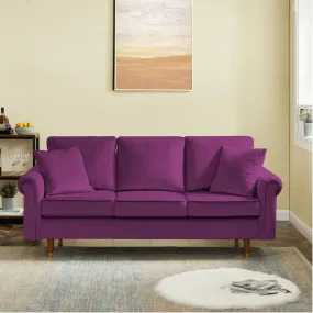 Straight Line Sofa Set in Purple