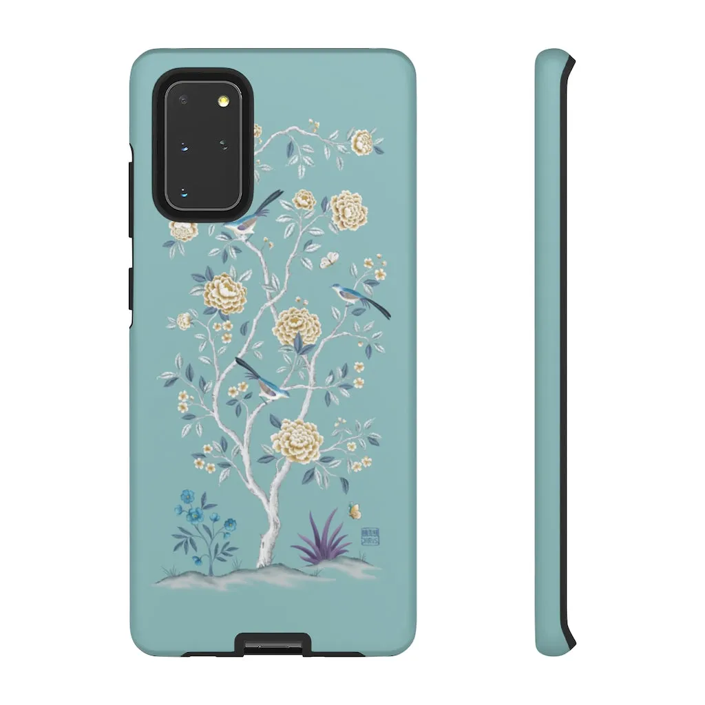 The Peony Tree - Teal Phone Case