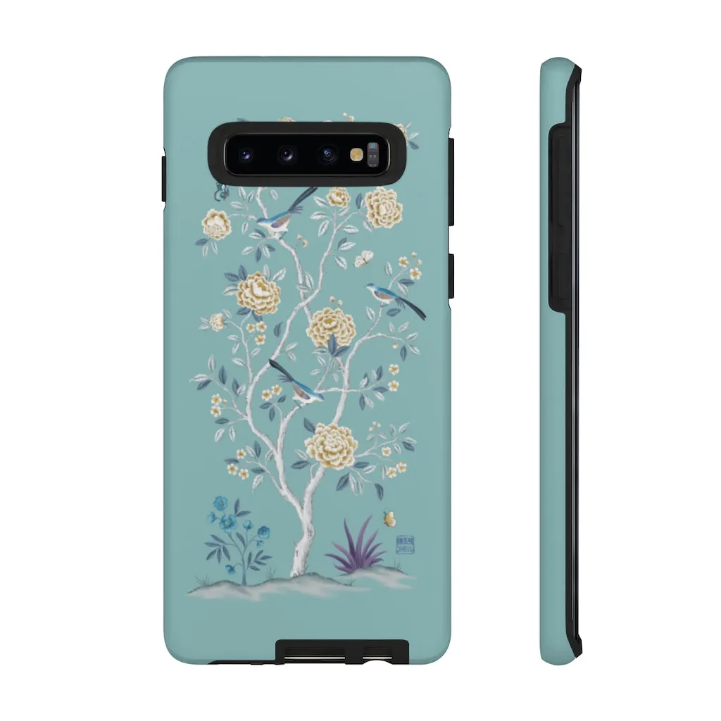 The Peony Tree - Teal Phone Case