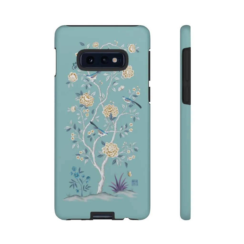 The Peony Tree - Teal Phone Case