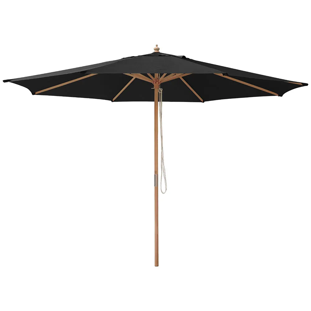 TheLAShop 13 Ft Wood Market Patio Umbrella Outdoor Furniture