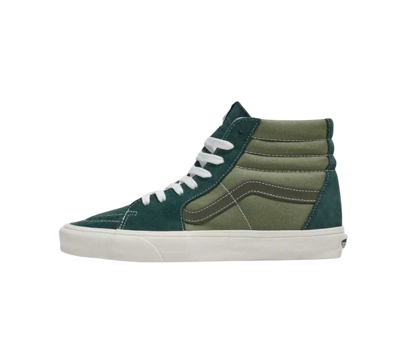 Unisex Vans Sk8-Hi Tri-Tone Green Lace Up High Top Shoes