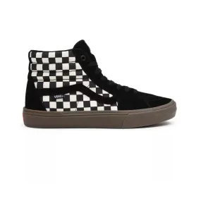 Vans BMX Sk8-Hi Checkerboard Trainers  - Checker Black/Dark Gum