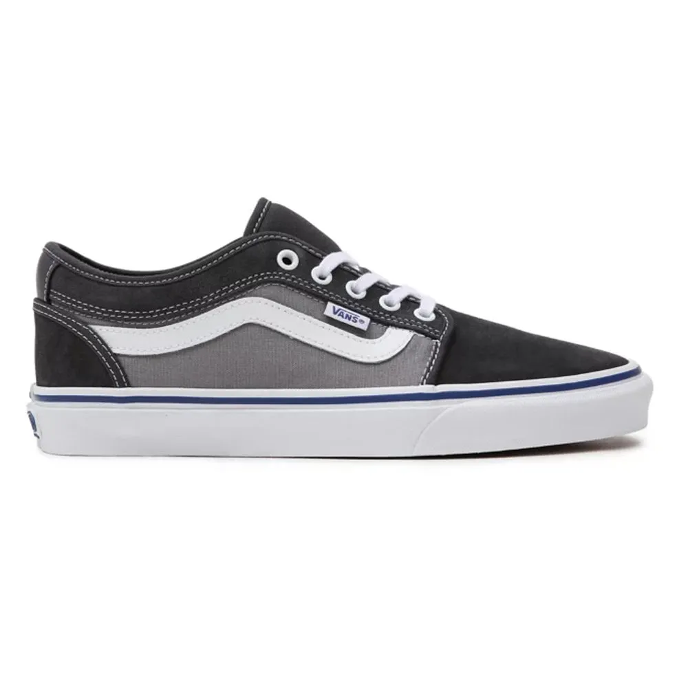 Vans Chukka Low Sidestripe Skateboarding Shoes  - Asphalt/Blue