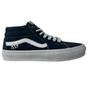 Vans Skate Grosso Mid Blue White Suede Shoes