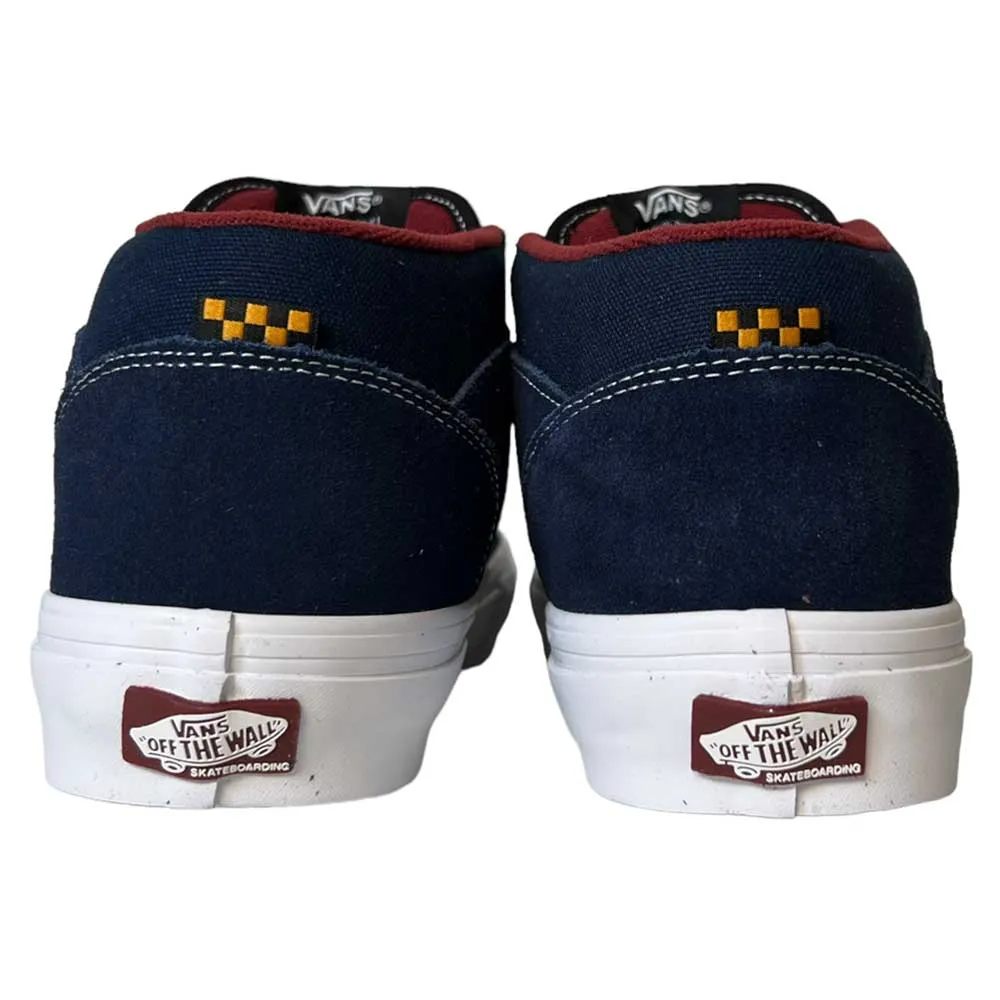 Vans Skate Half Cab Navy Burgundy Suede Shoes