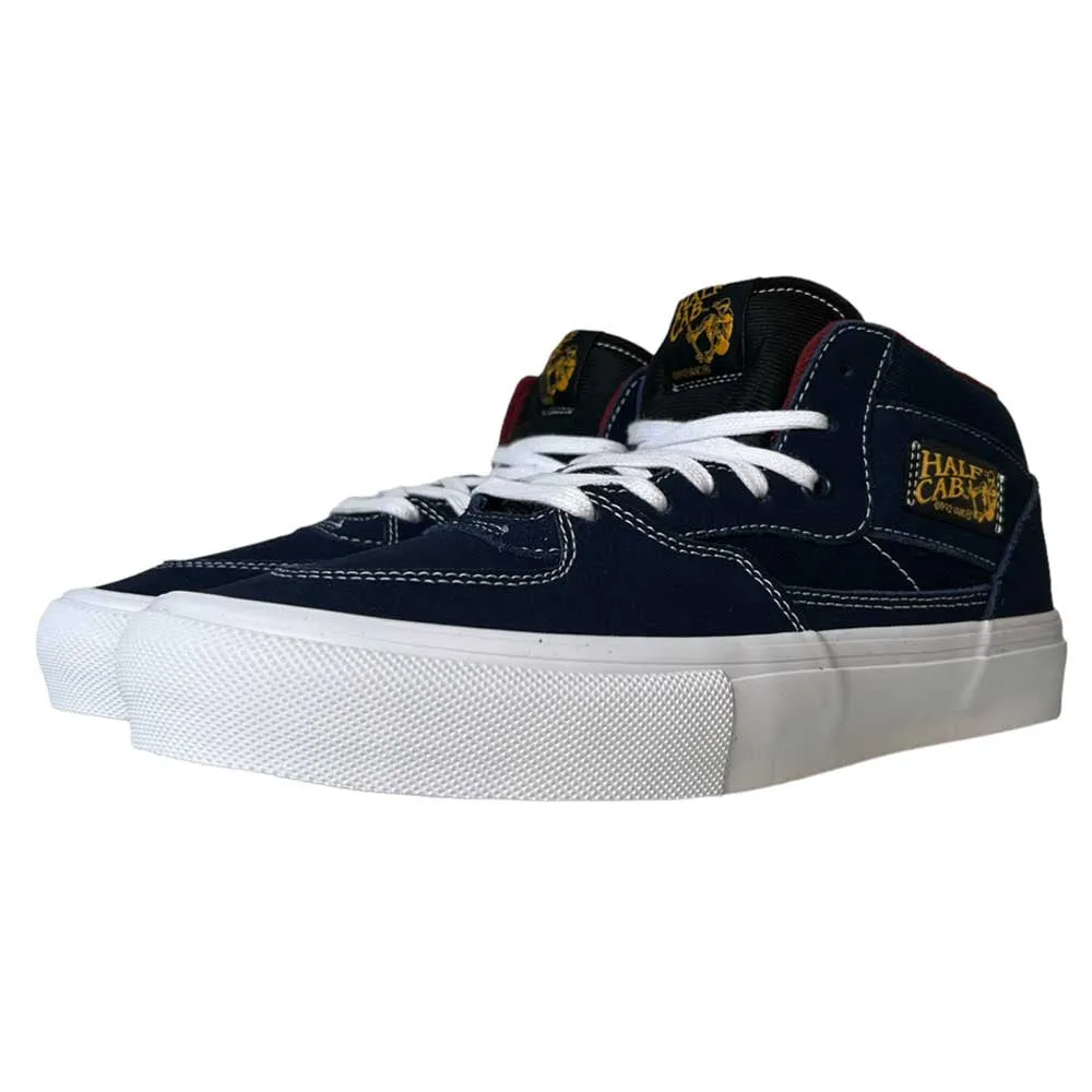 Vans Skate Half Cab Navy Burgundy Suede Shoes