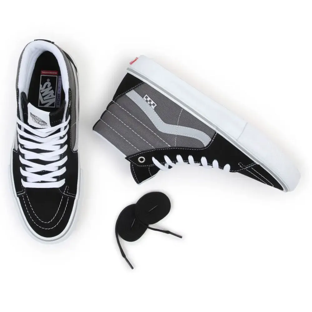 Vans Skate Sk8 Hi Trainers  - Reflective Black/Grey