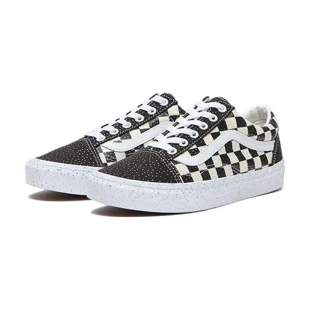 Vans Unisex Old Skool Confetti Shoes - Black / True White