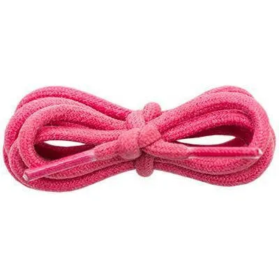 Waxed Cotton Round 3/16" - Hot Pink (12 Pair Pack) Shoelaces