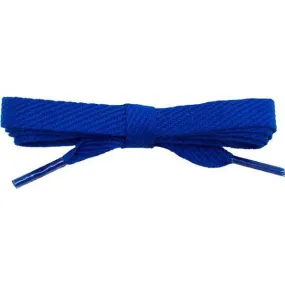 Wholesale Cotton Flat 3/8" - Royal Blue (12 Pair Pack) Shoelaces