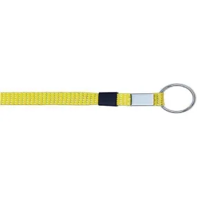 Wholesale Key Ring Glitter 3/8" - Neon Yellow (12 Pack)