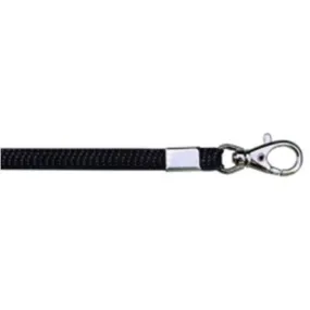 Wholesale Lanyard Glitter 3/8" - Black (12 Pack)