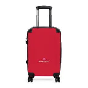 Wine Red Cabin Suitcase, Carry On Luggage With 2 Inner Pockets & Built in TSA-approved Lock With 360° Swivel