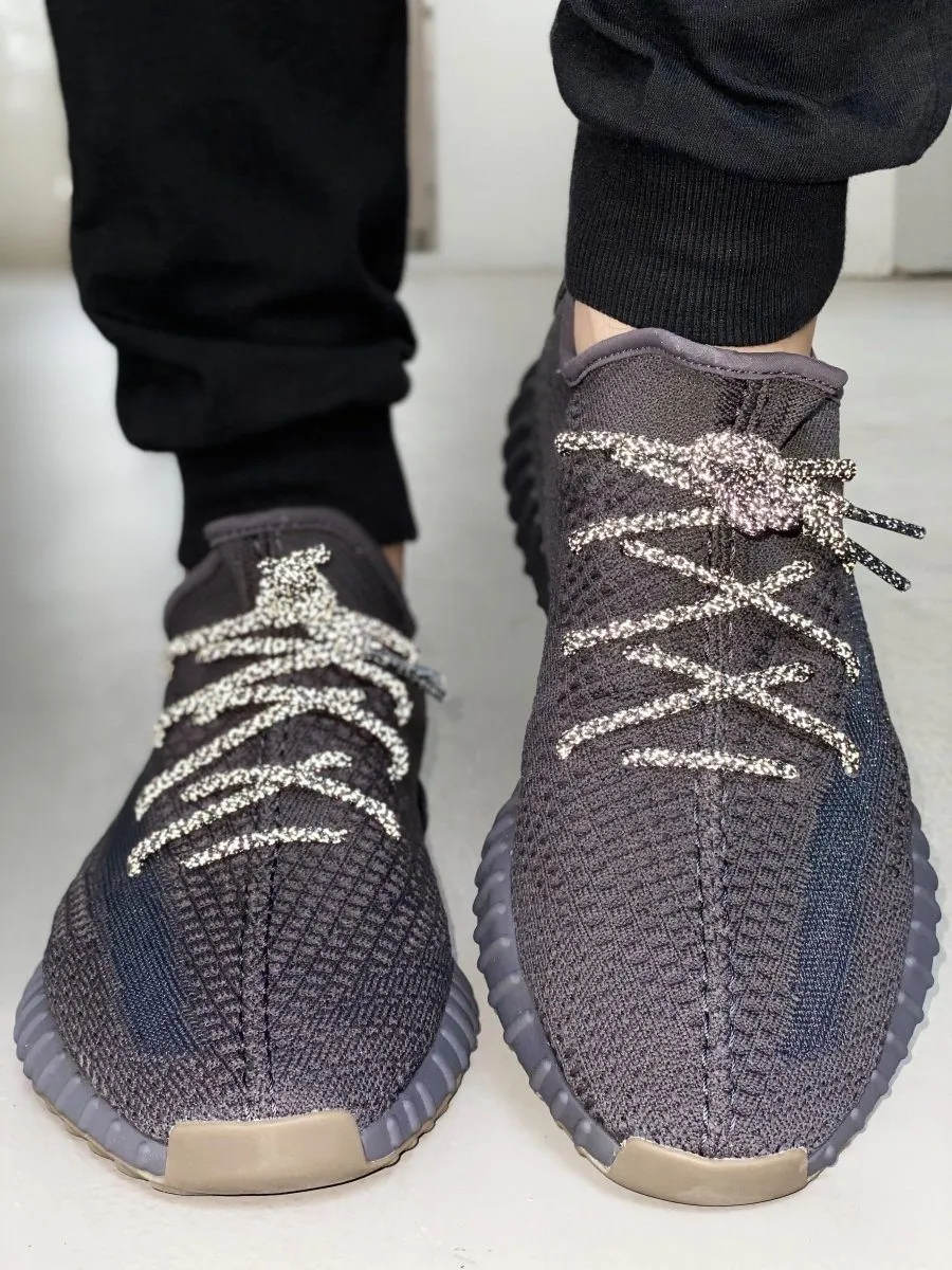 Yeezy Laces 3M Reflective Rope Laces V2 - Black Laces for Yeezy Boost 350 V2 Black / Yecheil / Cinder