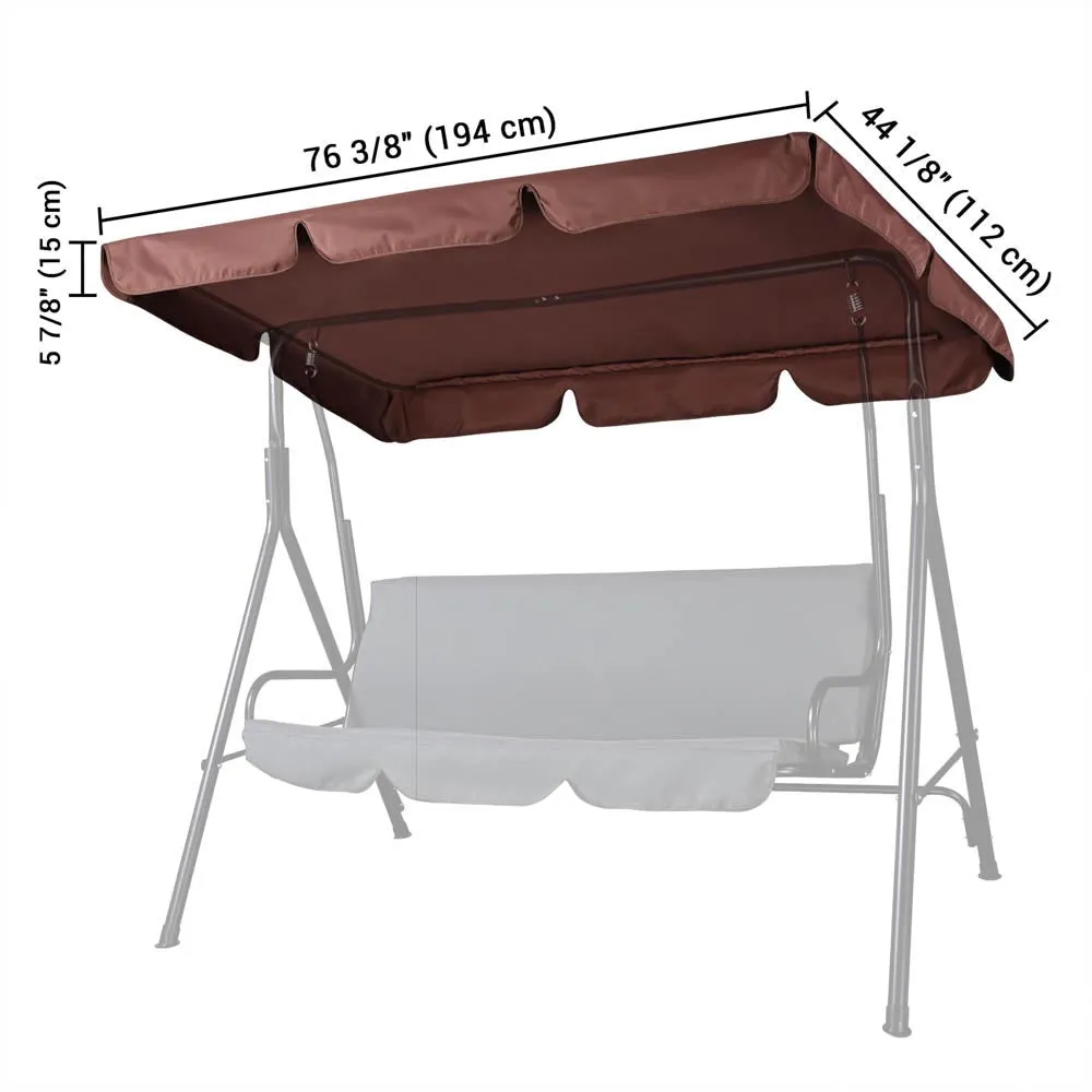 Yescom Patio Porch Replacement Swing Canopy 76"x44"