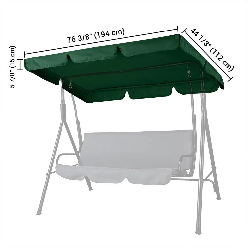 Yescom Patio Porch Replacement Swing Canopy 76"x44"